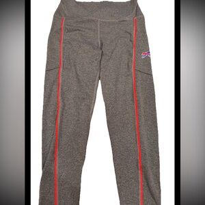 CERTO NFL Buffalo Bills Women's 7/8 High Waist 2-Pocket Leggings XL Pin Stripe